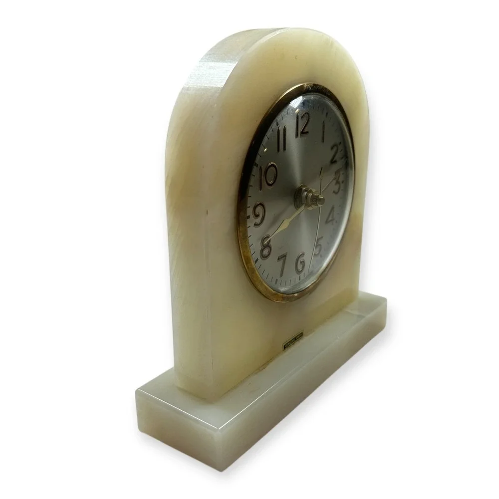 Vintage Made in USA Onyx Mantel Clock Movement by Sessions‎  7